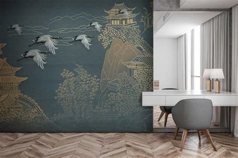 Chinoiseries Wall Mural In The USA Buy Online In The Uwalls Store