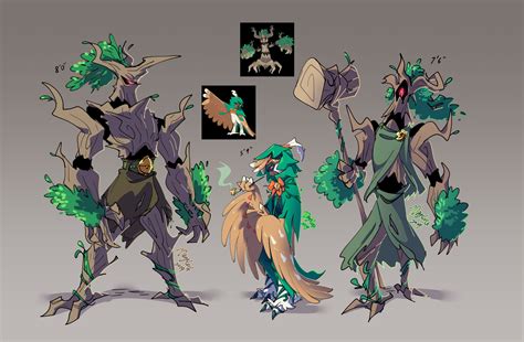 Artstation Pokemon Gijinka Forest Folks