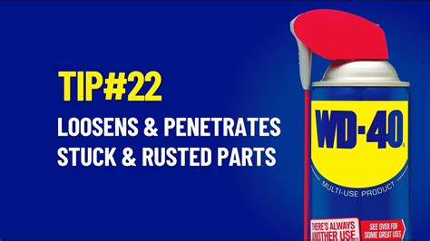 How To Loosen Stuck And Rusted Parts Using Wd 40 Multi Use Product