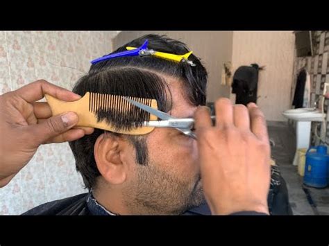 ASMR BARBER Fast SCISSOR HAIRCUT Wood Comb TUTORIAL YouTube