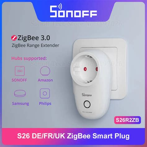 SONOFF S26 R2 ZigBee Smart Plug UK DE FR 16A Hub Support Smart Scene