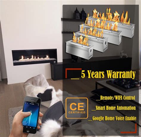 Inno Fire 18 Inch Wall Insert Fireplace Ethanol Burner Remote Wifi