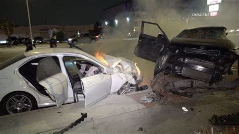 Woman Driving Mercedes Benz Flees After 3 Killed In Anaheim Crash