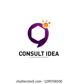 Modern Hexagon Business Consulting Agency Logo Stock Vector Royalty