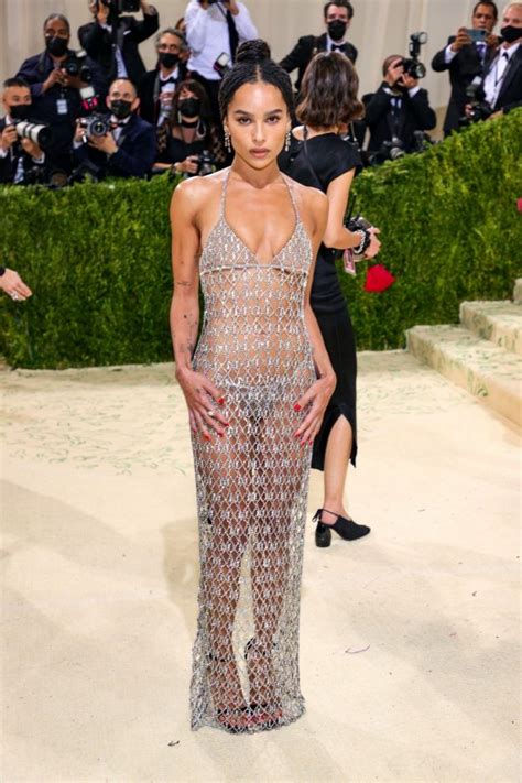 Zoe Kravitz Flaunts Her Nude Body In A See Through Dress 15 Photos