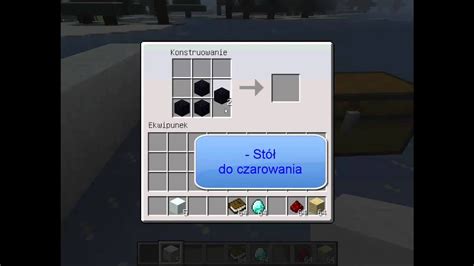 Minecraft Jak zrobić Blok śniegu Stół do czarowania Blok dźwiękowy