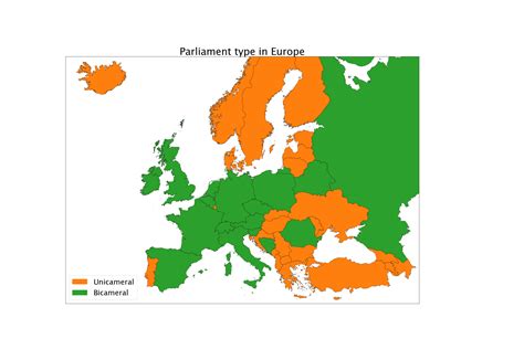 Type of Parliament in Europe (Unicameral vs Bicameral) [OC] : r/dataisbeautiful