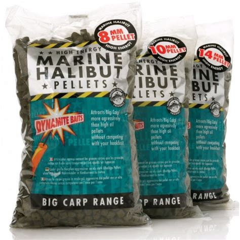 Dynamite Baits Marine Halibut Pellets 14mm 20 x 1kg - Carp Fishing ...