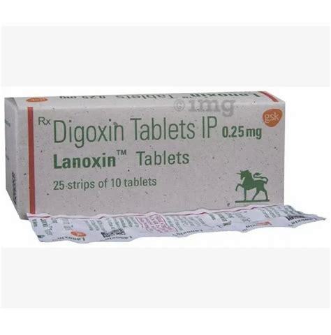 LANOXIN 0 25MG 250 TAB DIGOXIN At Rs 26 Stripe Digoxin Tablet In