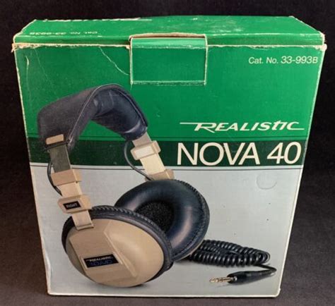 Realistic Nova 40 Stereo Headphones 33 993b W Original Box Ebay