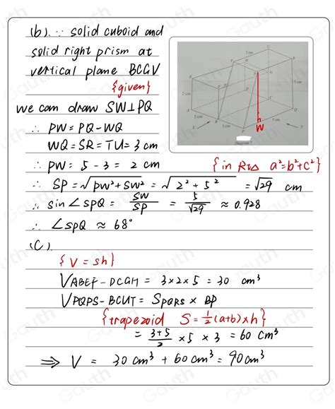 Solved Diagram I Shows A Composite Solid Formed By A Combination Of A