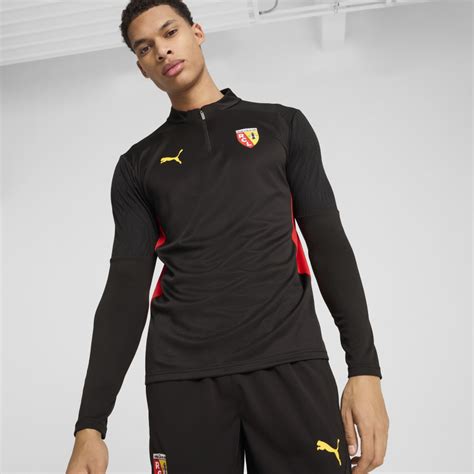 Sweat zippé RC Lens noir rouge 2024 25 sur Foot fr