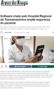 A Voz Do Xingu Software Criado Pelo Hospital Regional Da