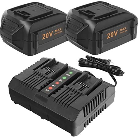 Amazon CELL9102 Replacement 2Packs Worx 20V Battery And Charger