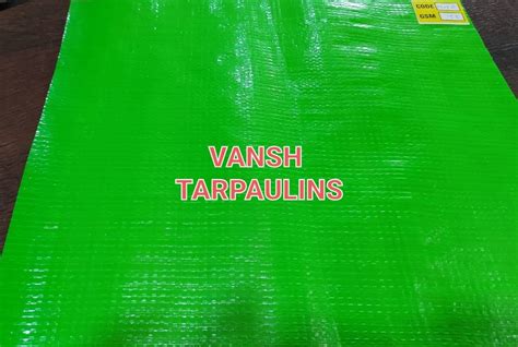 Pe Laminated Knitted Green Hdpe Plain Tarpaulin Sheet For Commercial