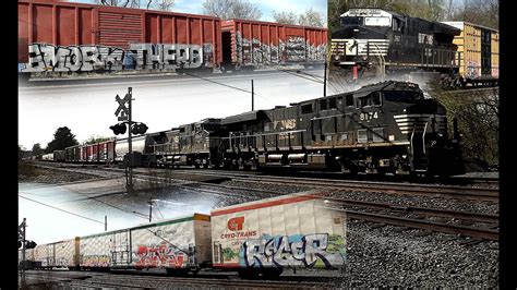 Norfolk Southern Manifest Train With Loud Horn Hummelstown Pa