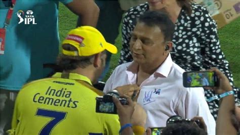 Sunil Gavaskar Reveals Reason For Taking Ms Dhonis Autograph On Shirt