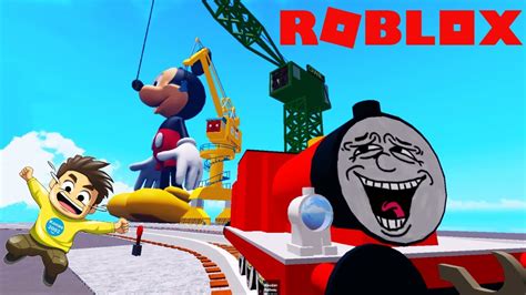 Roblox Giant Mickey Visits James And Thomas On Sodor Roblox Gameplay Konas2002 Youtube