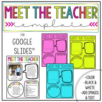 Meet The Teacher Template For GOOGLE SLIDES By MrsAmyMaple TPT