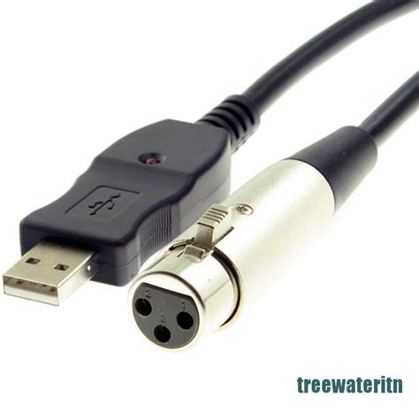 Ritn Hot Xlr Adaptador De Cabo F Mea Para Usb Macho De P S