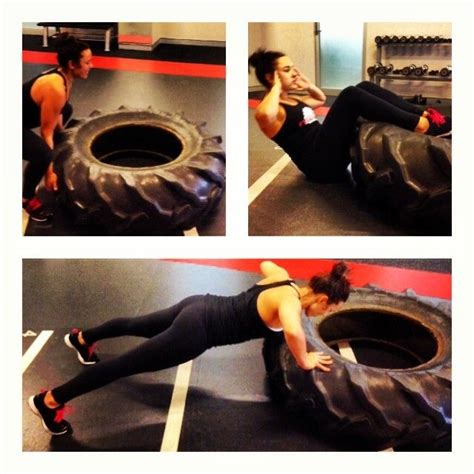 Wednesday Tyre Workout Including Tyre Flips Situps Pushups And