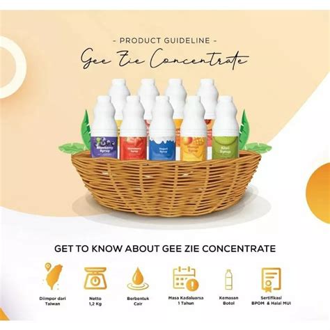 Jual Syrup Gee Zie Concentrate Minuman Rasa Mangga Sirup Kg Shopee