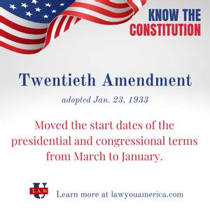 Twentieth Amendment - LawYou America