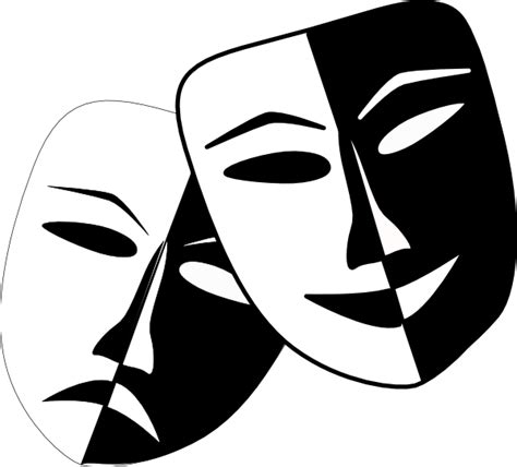 Theatre Drama Mask Play Clip art - Theatre Masks png download - 600*543 ...