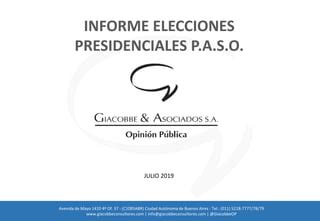 Giacobbe Asociados Encuesta De Opini N P Blica En Argentina Ppt