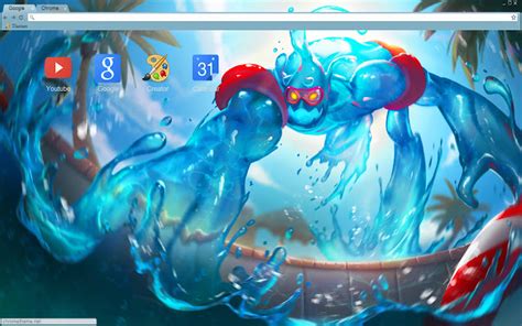 Pool Party Zac Theme 1280x720 Chrome Theme