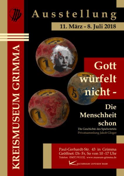 Ausstellung Gott würfelt nicht Menschheit schon Europäische