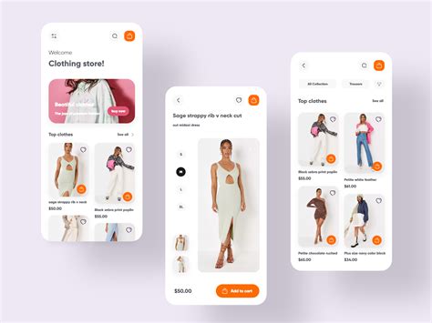 Clothing Store App By Bogdan Falin For Qclay On Dribbble