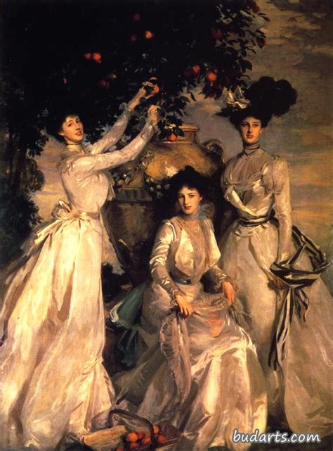 The Ladies Alexandra Mary and Theo Acheson 约翰辛格萨金特 画园网