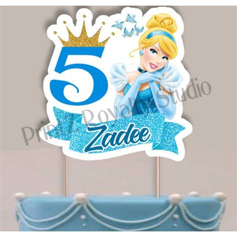 Cinderella Theme Cake Toppers