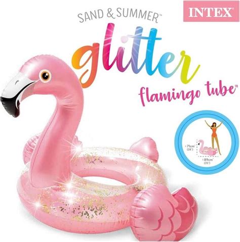 Intex Zwemband Flamingo Glitter Roze Strand Bol