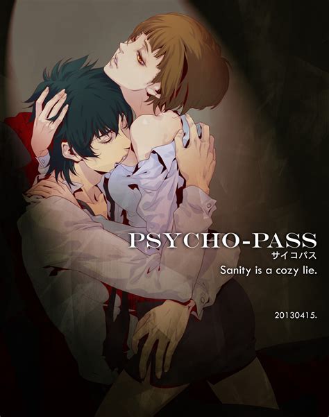 Tsunemori Akane And Kougami Shin Ya Psycho Pass Drawn By