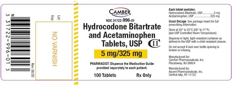 Hydrocodone And Acetaminophen Fda Prescribing Information Side Effects And Uses