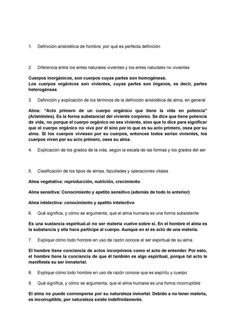 Cedulario Examen Fundamentos Definición aristotélica de hombre por