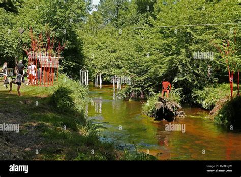 Fetes Des Cabane Aven River Pont Aven Finistere Bretagne Brittany