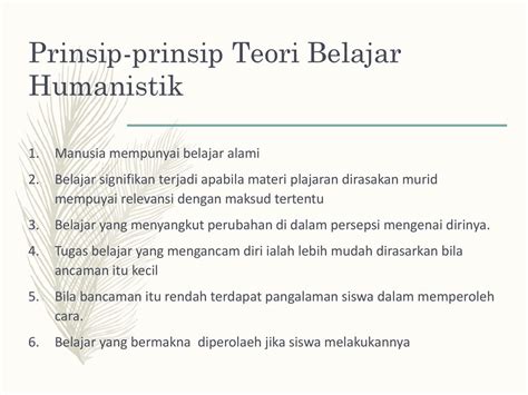 Pengertian Teori Humanistik Pdf