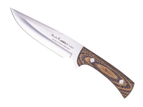 Muela Poignard Muela Jabali Micarta Moutarde Marron Cm Inox