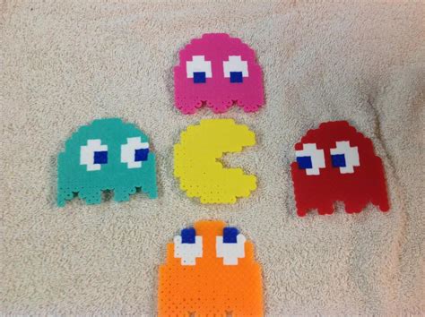 Pacman And Ghosts Perler Beads By Reflectiveless On Deviantart