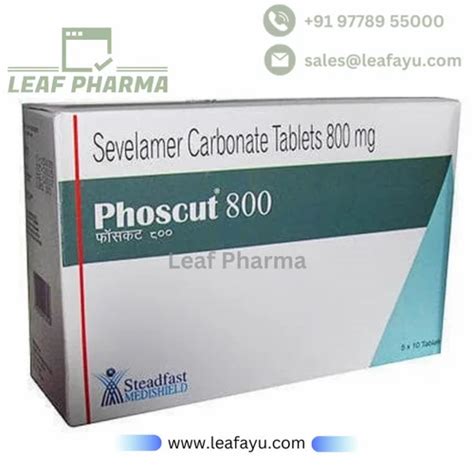 Phoscut 800 Sevelamer Carbonate Tablet 800 Mg At Rs 150 Stripe In Surat