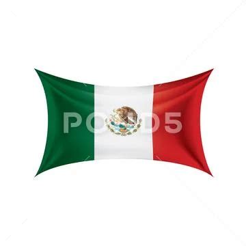 Mexican flag, vector illustration on a white background: Royalty Free ...