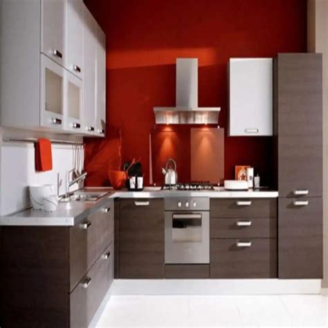 Elegant L Shaped Solid Wood Kitchen Cabinets Latest Malaysia Style ...