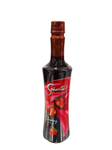 Senorita Flavoured Syrup สตอเบอรไซรป 750 ml ppanpang