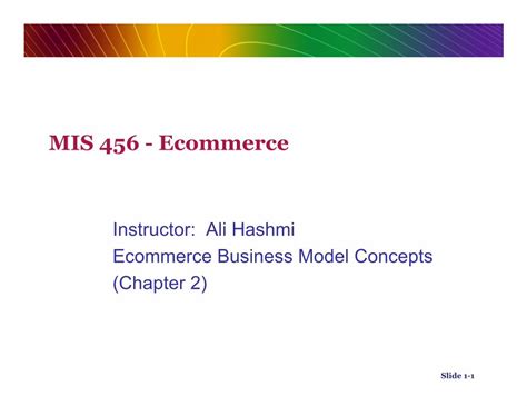 Pdf Ecommerce Business Model Concepts Chapter 2 Dokumen Tips