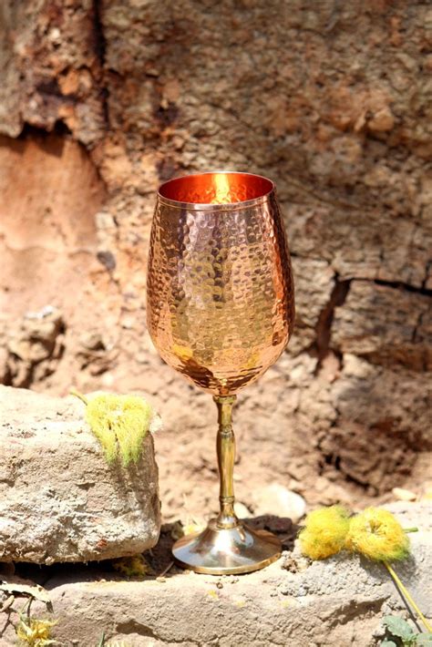 Copper Wine Goblet With Brass Base At Best Price In Gurugram By La