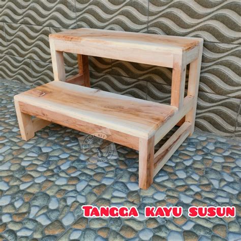 Jual Tangga Susun Kayu Bangku Tangga Susun Shopee Indonesia