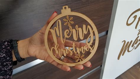 Esferas Mdf Navidad Corte Laser Personalizada 27 00 En Mercado Libre